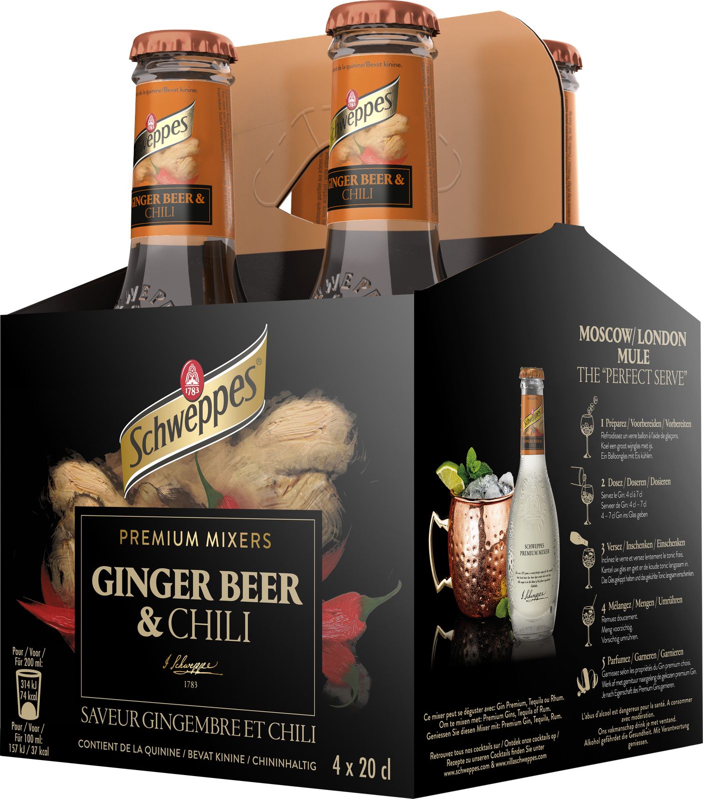 Schweppes Ginger Beer & Chili VP
Sélection 6 x 4-pack