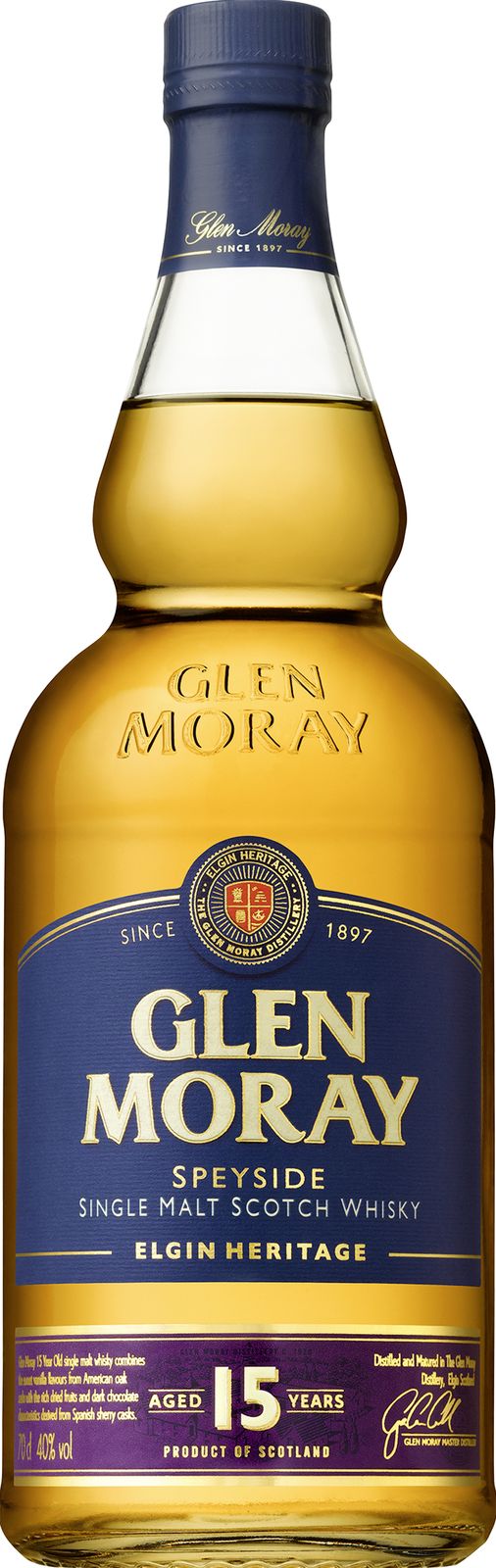 Glen Moray whisky 15 ans