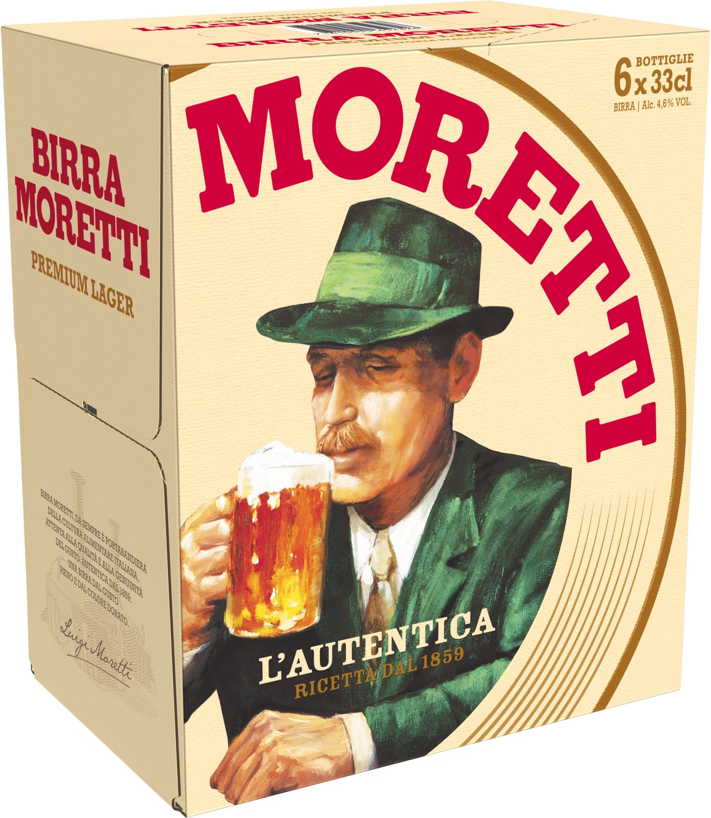 Moretti Birra l'Autentica VP  **
4 x 6-pack Italie