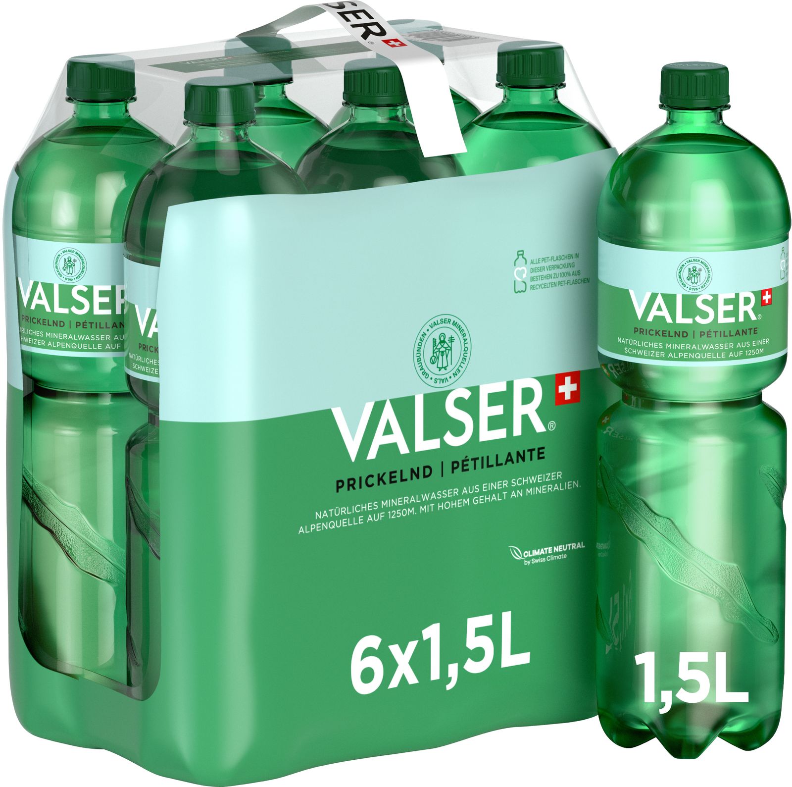 Valser Prickelnd/Pétillante 6-Pack Pet