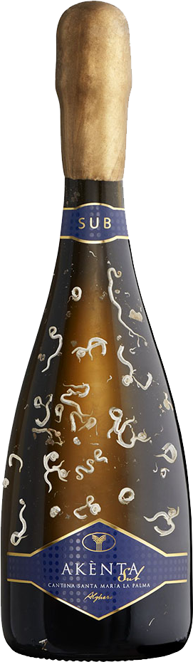 Akènta Sub Vermentino Extra Dry sous la merCantina Santa Maria La Palma8 Mois sous la mer
