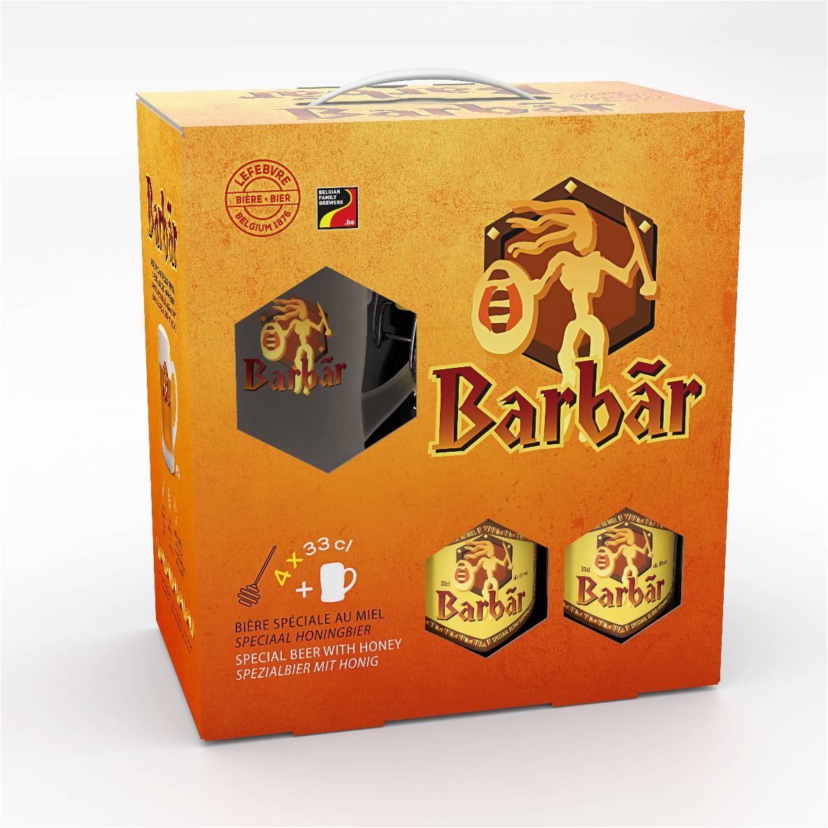 Barbar Coffret 
4 bouteilles 33cl + 1 verre
