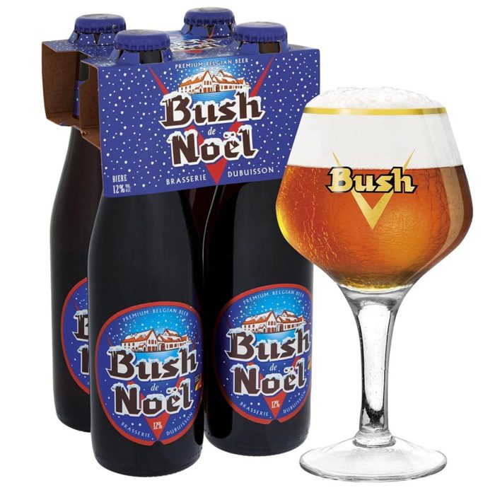 *Bush de Noël VP
Coffret 4 x 33 cl avec verre Belgique