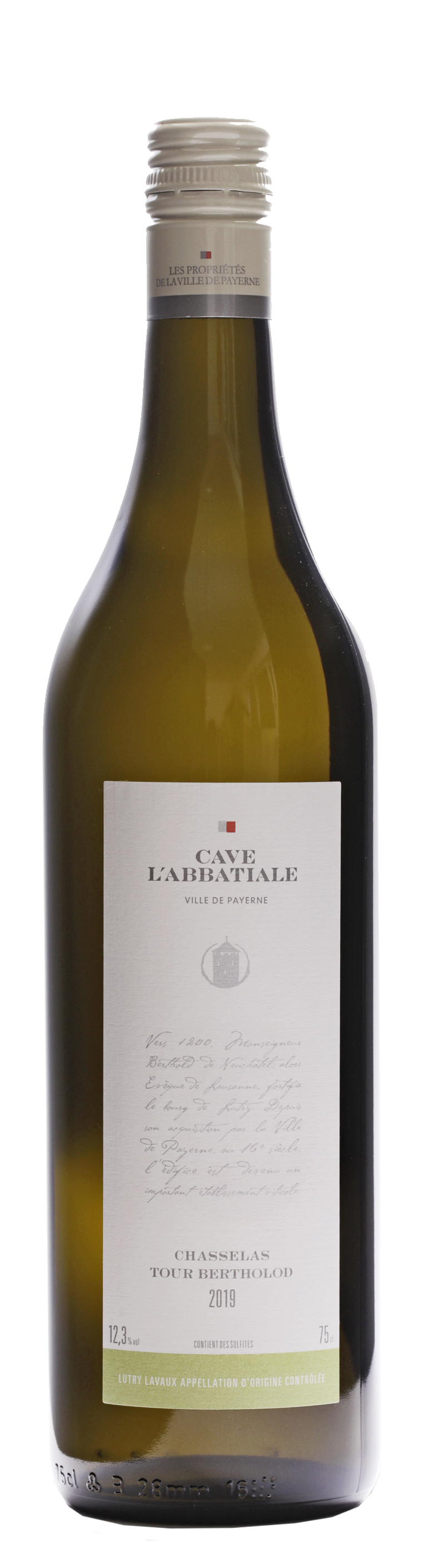 Chasselas Tour Bertholod Lutry  **Commune de Payerne AOC