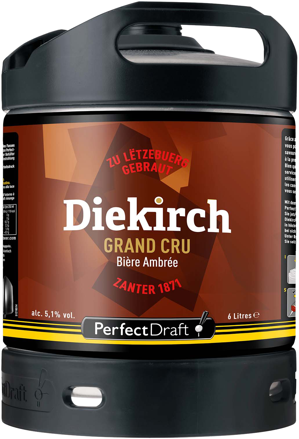 Diekirch grand cru ambrée 6l mini-fût
Perfect Draft