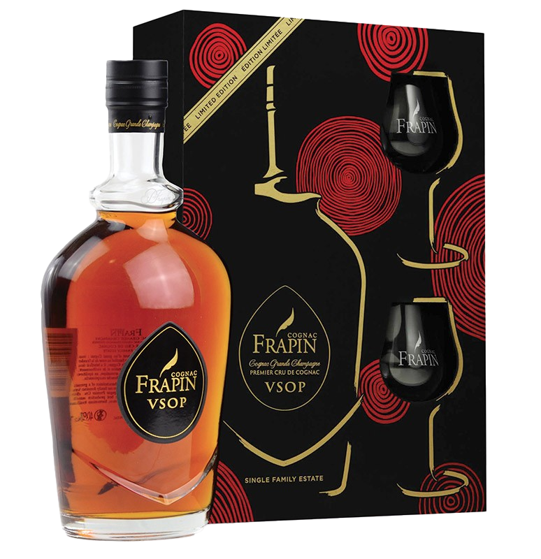 /Frapin Cognac VSOPCoffret avec 2 Verres