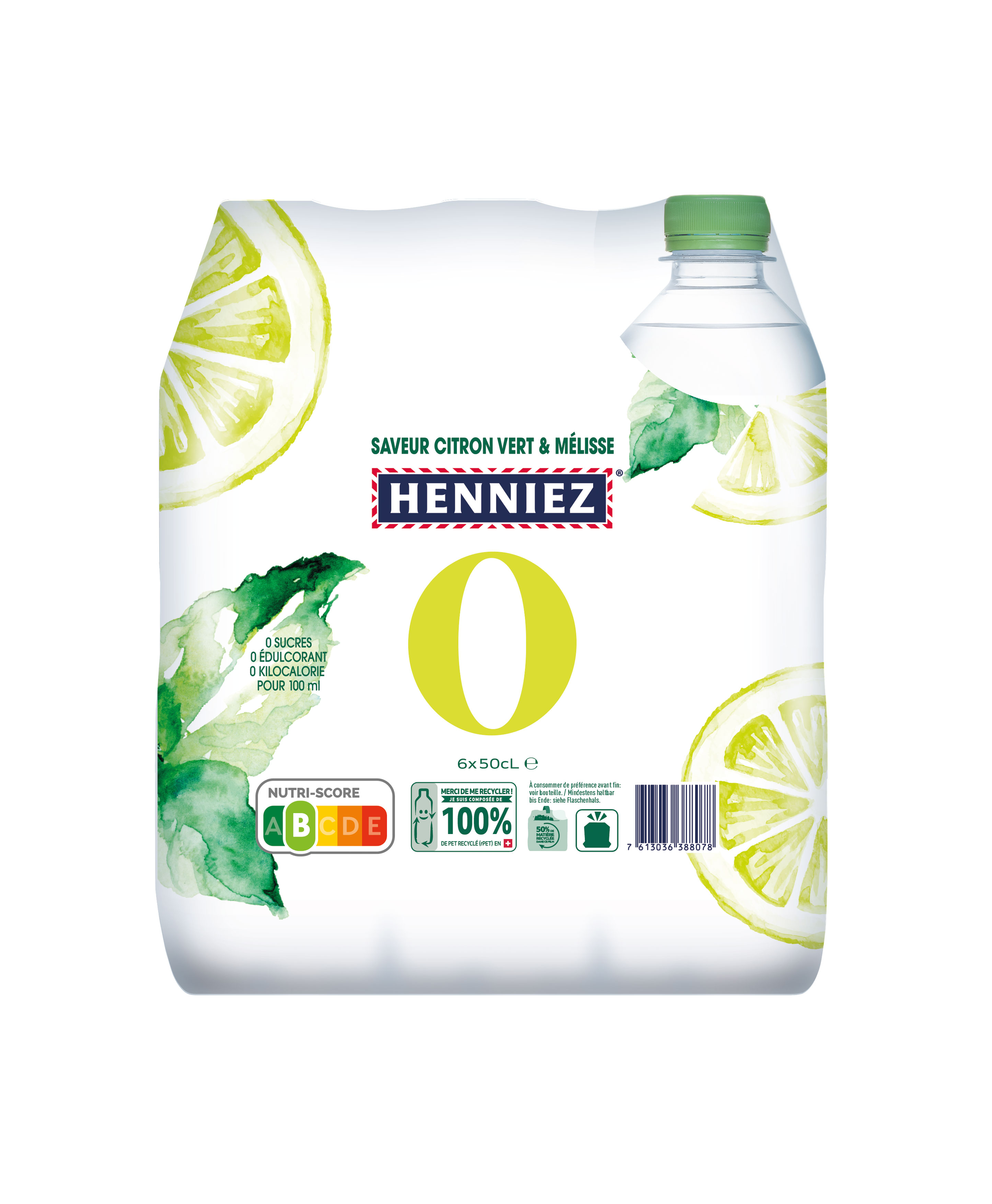 Henniez 0Kcal Citron vert-Mélisse Pet
4 x 6-pack
