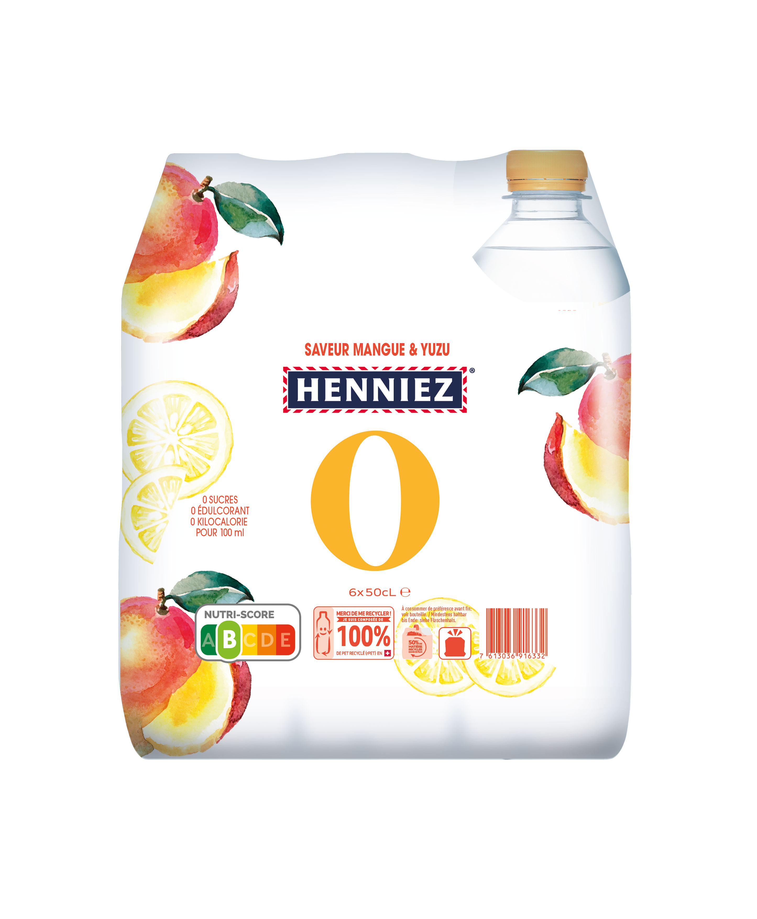 Henniez 0Kcal Mangue-Yuzu 
6-pack PET