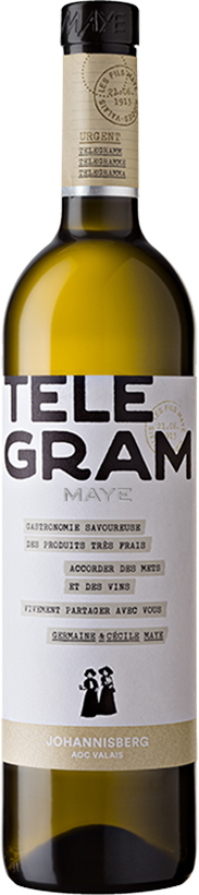Johannisberg Chamoson Réserve Telegram AOC Valais  **Les Fils Maye, Riddes