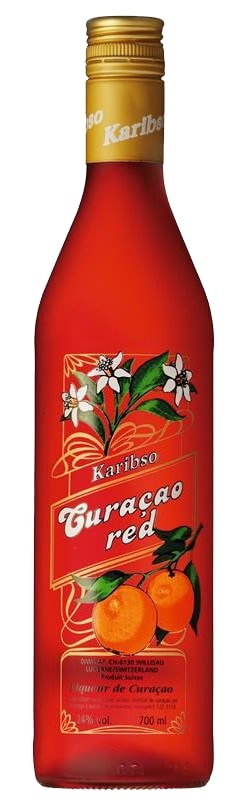 /Karibso Curacao Red 
Liqueur De Kuyper