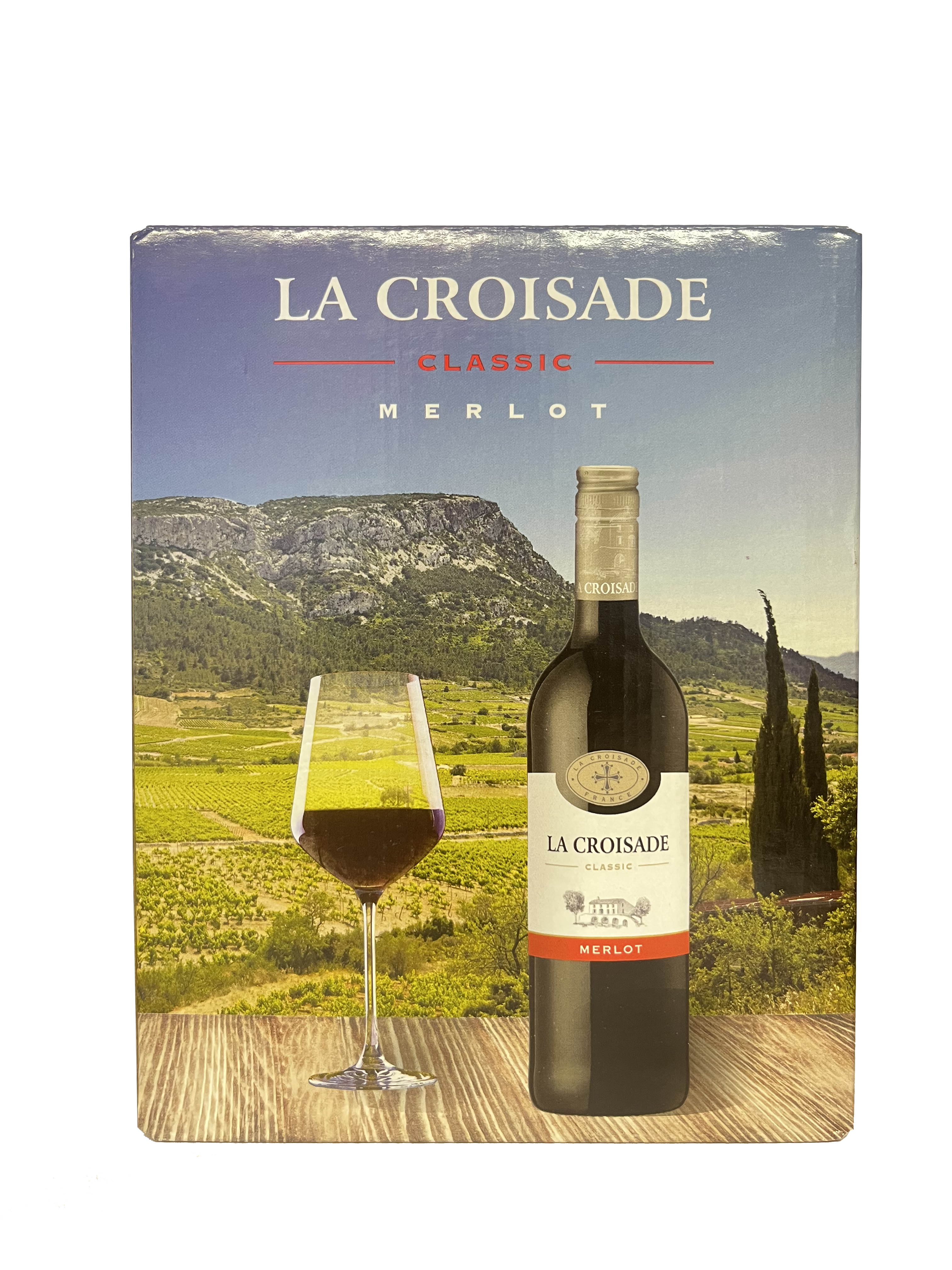 La Croisade merlot rouge cubi 3l