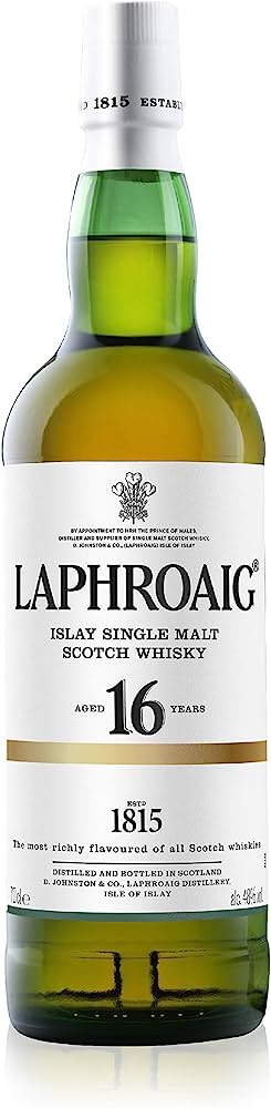 Laphroaig whisky 16 ans
Single Malt Ecosse