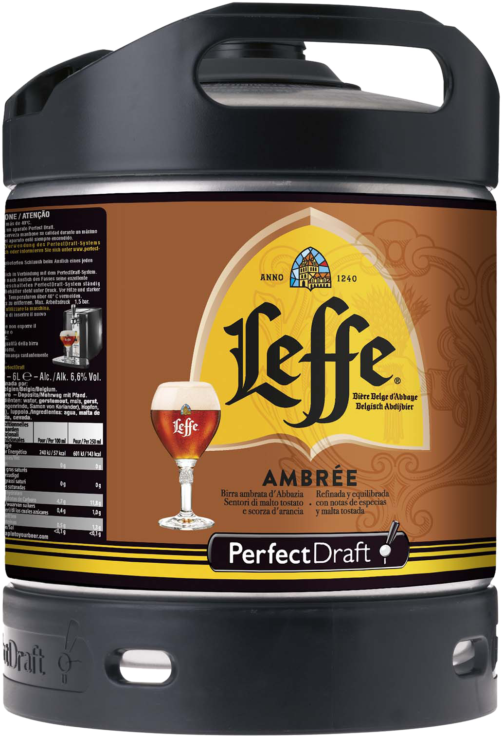 Leffe Ambrée 6l mini-fût  **
Perfect Draft