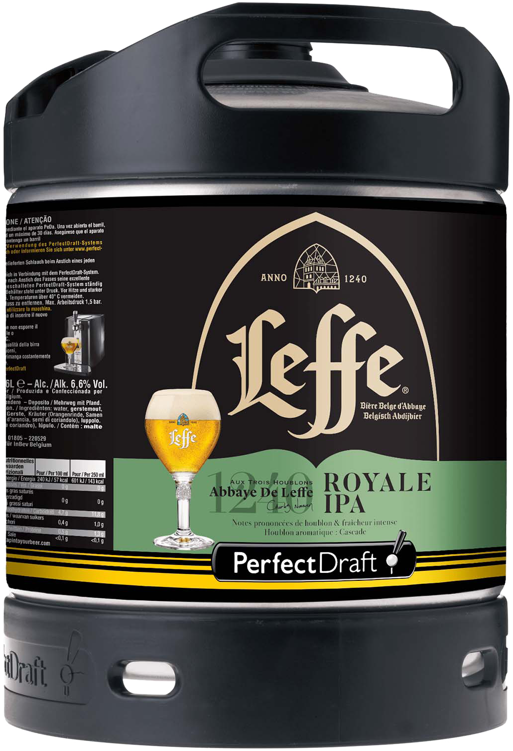 Leffe Royale Cascade IPA 6l mini-fût
Perfect Draft