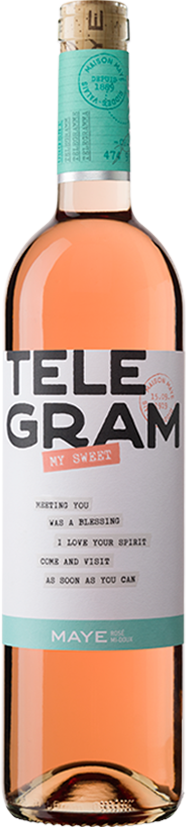 My Sweet rosé doux Telegram AOC Valais  **Les Fils Maye, Riddes