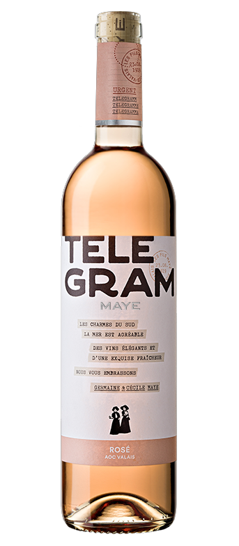 Rosé Telegram AOC Valais  **Les Fils Maye, Riddes