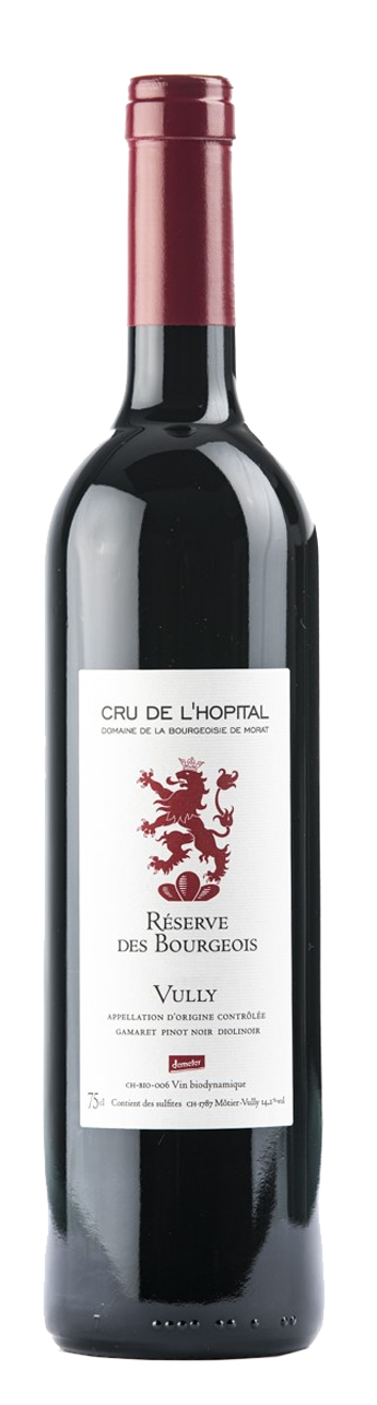 Réserve des Bourgeois assemblage rougeCru de l'Hôpital Vully AOC