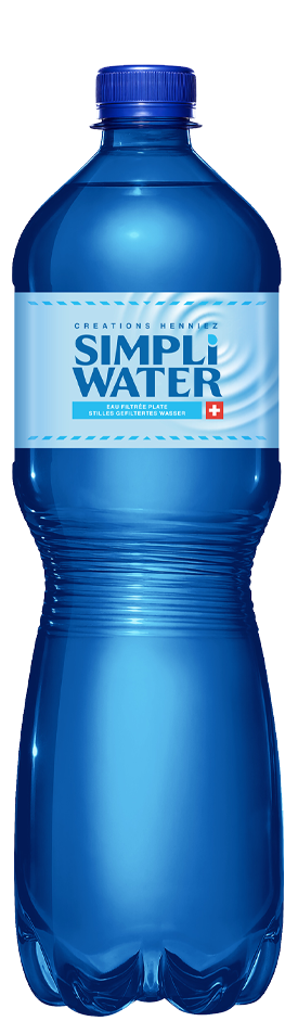 /Simpli Water natural Pet bouchon bleu **
Harasse