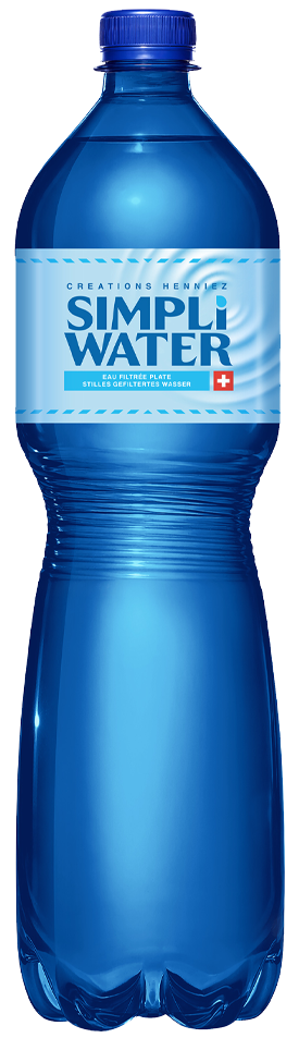 Simpli Water natural Pet bouchon bleu **
Harasse
