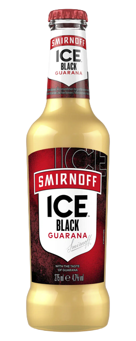 /Smirnoff ice black guarana vodka VP
4 x 6-pack