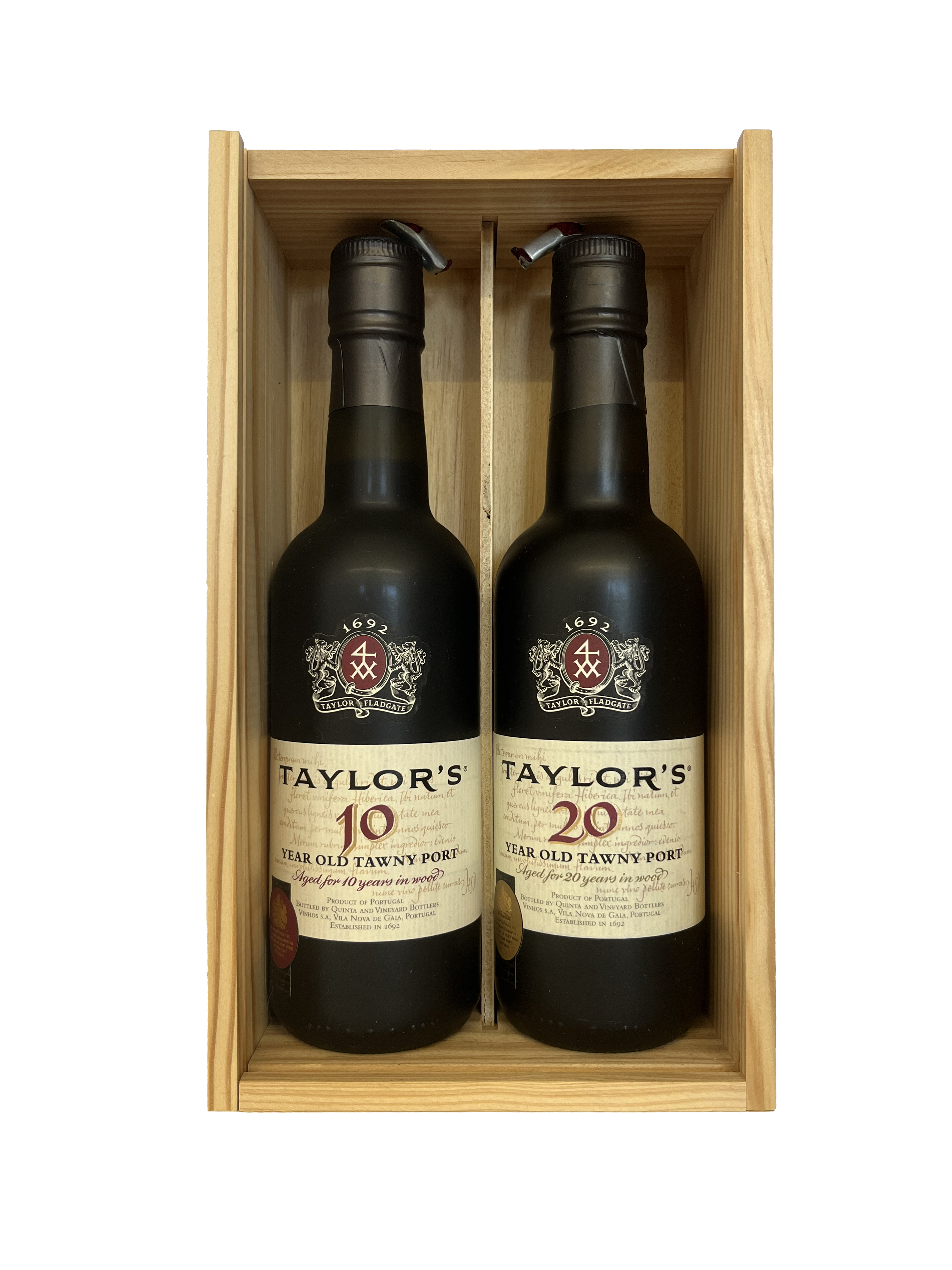 /Porto Taylor's tawny 10 ans et 20 ans
Coffret 2 x 37.5 cl