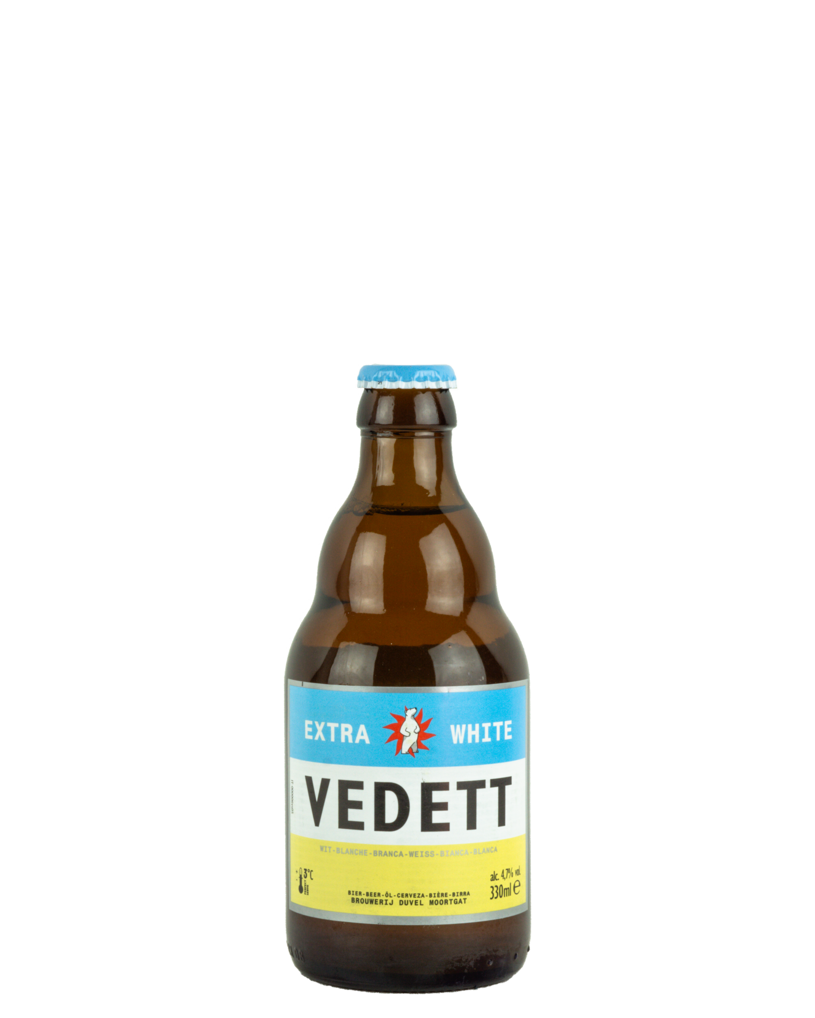 /Vedett Extra White VC  
Harasse Belgique